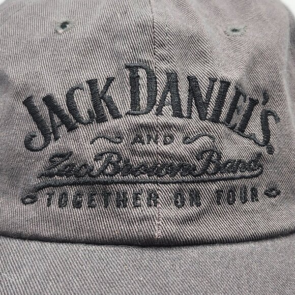 Zack Brown Band Jack Daniels Together On Tour Gray Distressed Baseball Hat Cap - Picture 2 of 13